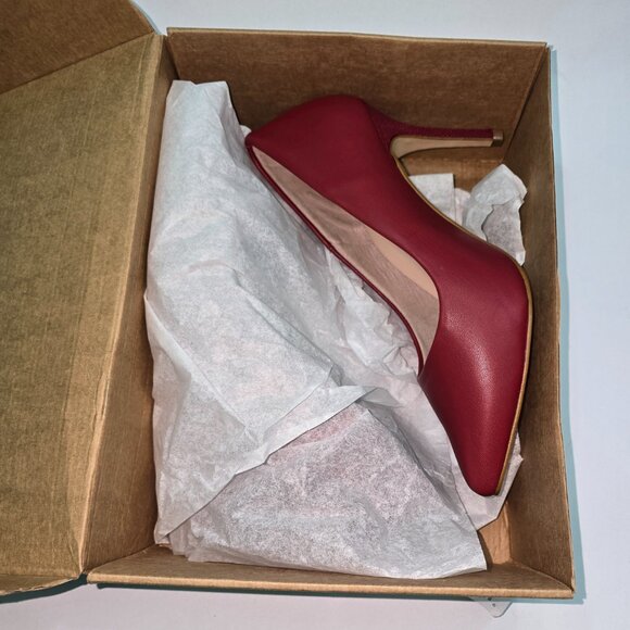 Antonia Saint NY Victoria 3" High Heels for Women-Haute Red - Size 8B. Pre-owned - Picture 6 of 6
